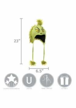 UK Halloween Sales Shop -Disguise Shop green grinch character hoodie alt 1