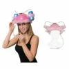 Drinking Hat With Pink Feather Trim -Disguise Shop pink feather trim drinking hat