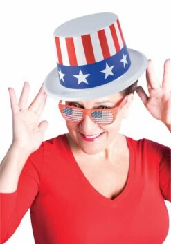 Plastic Patriotic Top Hat