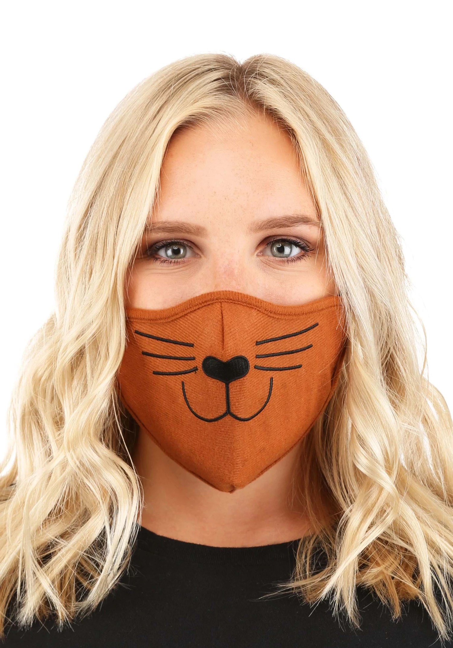 UK Halloween Sales Shop -Disguise Shop adult cat face mask brown